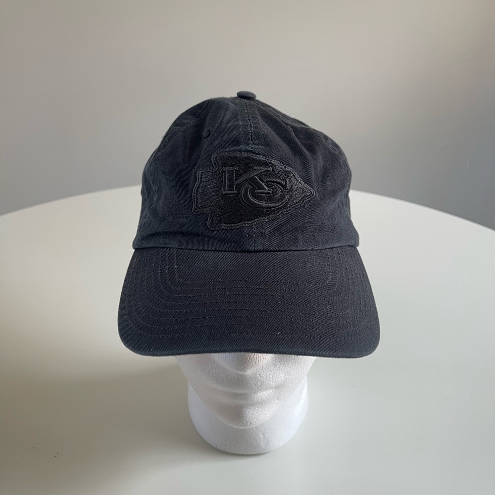 Black Kansas City Chiefs Hat - 47 Brand Clean Up